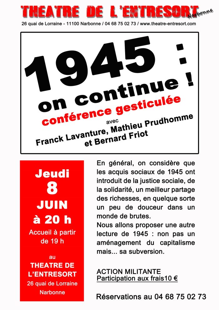 1945, on continue